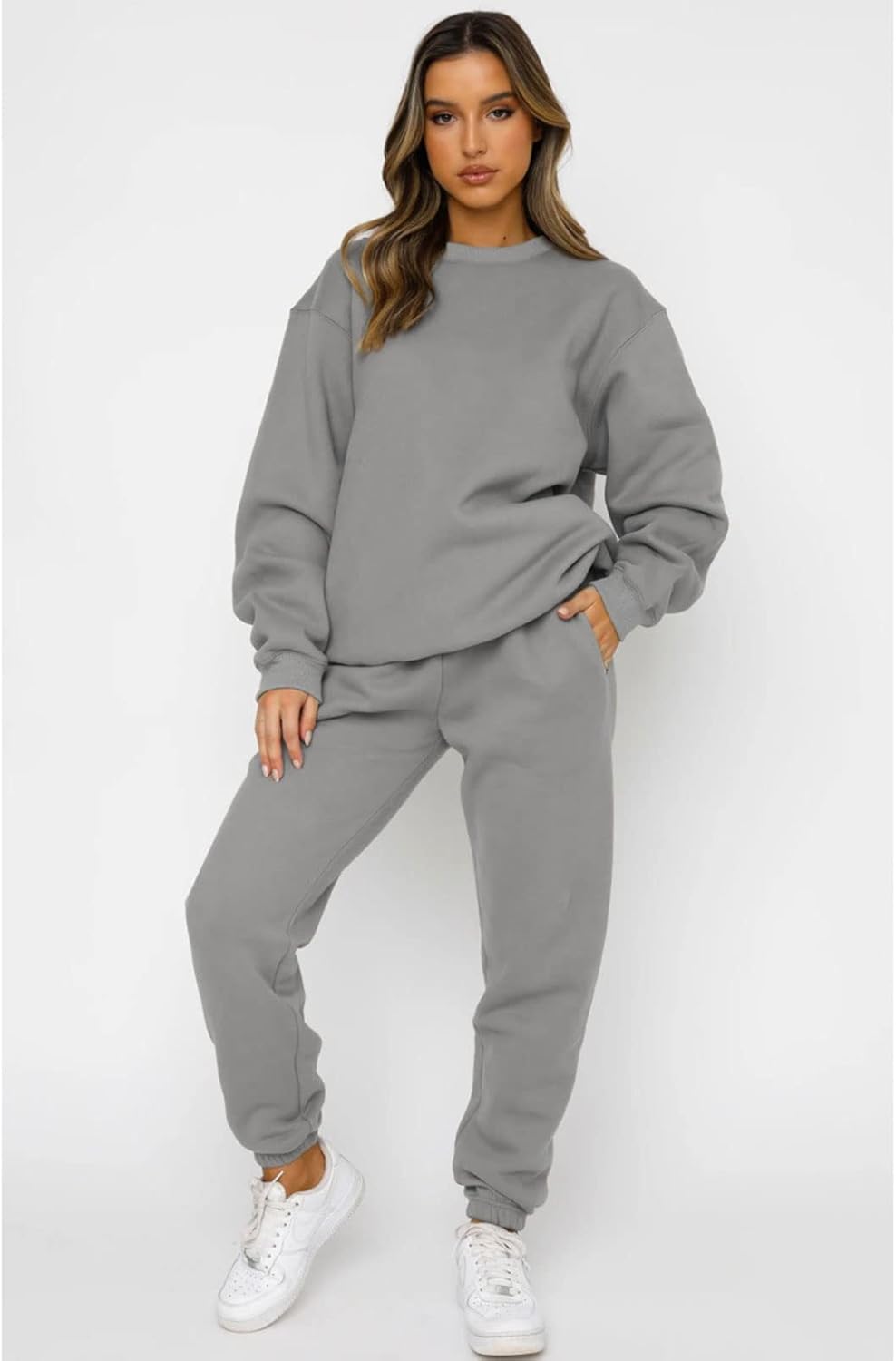 Sweatsuits for Women Set 2 Piece Jogging Suit Long Sleeve Pullover Sweatshirts Sweatpants Tracksuit Casual Outfits