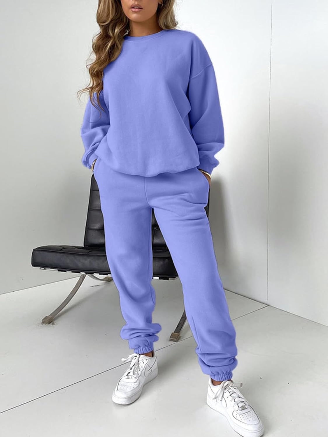 Sweatsuits for Women Set 2 Piece Jogging Suit Long Sleeve Pullover Sweatshirts Sweatpants Tracksuit Casual Outfits