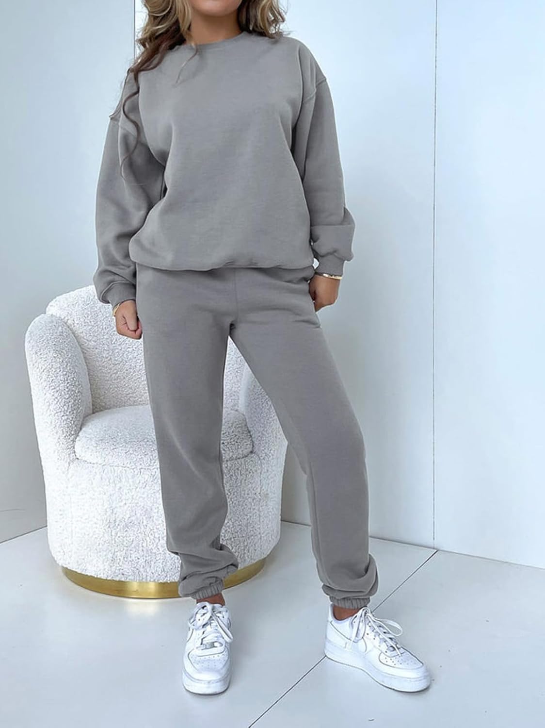 Sweatsuits for Women Set 2 Piece Jogging Suit Long Sleeve Pullover Sweatshirts Sweatpants Tracksuit Casual Outfits