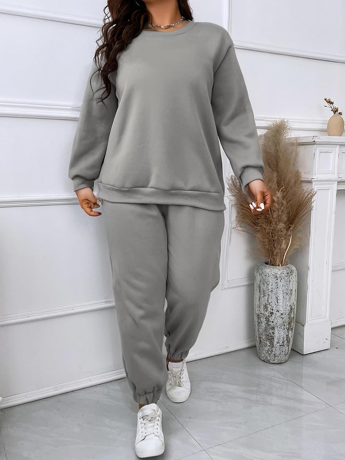 Sweatsuits for Women Set 2 Piece Jogging Suit Long Sleeve Pullover Sweatshirts Sweatpants Tracksuit Casual Outfits