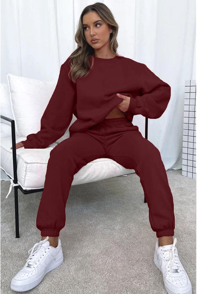 Sweatsuits for Women Set 2 Piece Jogging Suit Long Sleeve Pullover Sweatshirts Sweatpants Tracksuit Casual Outfits