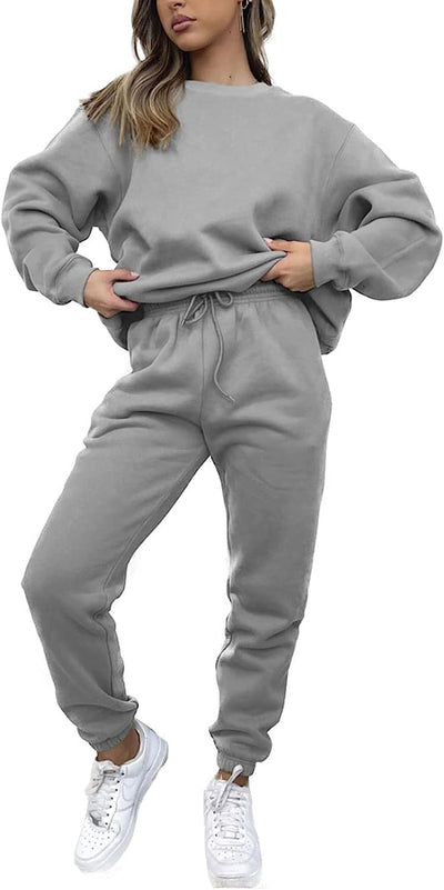 Sweatsuits for Women Set 2 Piece Jogging Suit Long Sleeve Pullover Sweatshirts Sweatpants Tracksuit Casual Outfits