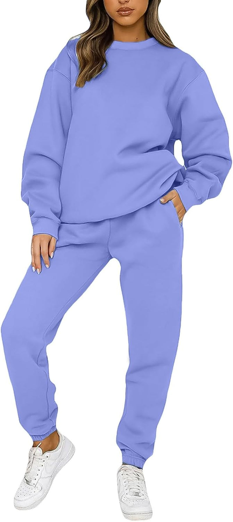 Sweatsuits for Women Set 2 Piece Jogging Suit Long Sleeve Pullover Sweatshirts Sweatpants Tracksuit Casual Outfits