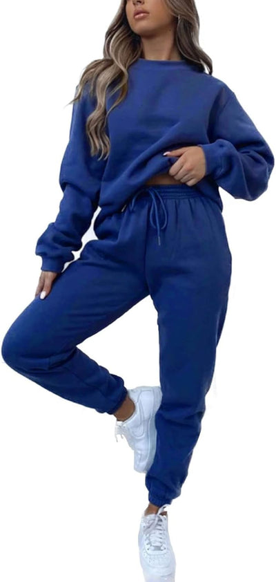 Sweatsuits for Women Set 2 Piece Jogging Suit Long Sleeve Pullover Sweatshirts Sweatpants Tracksuit Casual Outfits